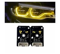 Car Headlight Assemblies Blue Yellow DRL LED Boards Set For BMW G30 G38 F90 M5 G31 G32 GT 2018 2019 2020 EU Spec Adaptive LED Onwards Daytime Headlight Headlight Assembly (Size : Yellow Lemon)
