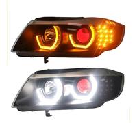 Car Headlight Assemblies For 3 Series For E90 320i 318i 325i LED Headlights 2006-2012 LED Lens Double Beam H7 HID Xenon Bi Xenon Lens(Low high all haloge)