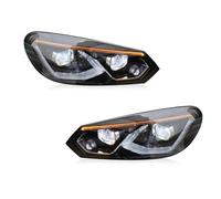 Car Headlight Assemblies For VW For Golf6 For Golf 6 MK6 2009 2010 2011 2012 For R20 For GTI TaillLamp Drl Accessories 2pc Car Lights(2pcs headlight)