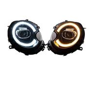 Car headlight assembly For BMW For MINI For Cooper R56 R57 R58 R59 2007-2013 Headlight Assembly LED Head Light Dynamic Turn Signal Front DRL Cars Headlights Assemblies(2pc Right Hand Drive)