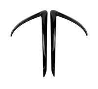 Car Headlight Eyebrow Cover Front Bumper Cover for Model 3 Y ABS Glossy Black Fog Lamp Trim Carbon Look Blade Light Eyebrow 2017-2023