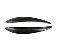 Car Headlight Eyebrow For 2006 2007 2008 2009 2010 For Peugeot 206 For Carbon Fiber Front Headlight Cover Head Light Lamp Eyelid Eyebrow Trim Headlight Eyelid