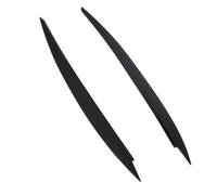 Car Headlight Eyebrow For VW For GOLF 7 MK7 For GTI Head Lamp Light Eyebrows Accessories Car Headlight Adjustment Cover Sticker Headlight Eyelid(Bright black)