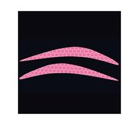 Car Headlight Eyebrows 2pcs/1pair Car Headlight Eyebrow Reflective Stickers Auto Front Light Decoration Night Driving Safety Warning(DMTB-Pink)