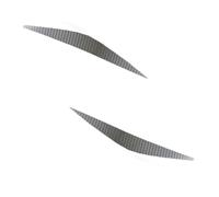 Car Headlight Eyebrows Eyelid Spoiler Head Light Eyebrow Sticker Decorator Carbon Fiber Lamp Eyelid Eye Line Fender Strip Fit For Chevrolet Malibu(Silver)