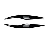 Car Headlight Eyebrows Eyelid Spoiler Portable Front Headlight Cover Head Light Lamp Eyelid Eyebrow Trim Fit For Ford Fiesta MK6 2008-2012 Glossy Black