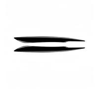 Car Headlight Eyebrows Fit For Audi A4 B7 S4 2006 2007 Piano Black Car Headlight Eyebrow Eyelid Eyelash Cover Trim Stickers Exterior