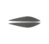 Car Headlight Eyebrows For Benz W204 2008-2011 | Gloss Black Carbon Car Front Headlight Eyebrow Eyelid Trim Sticker Cover ABS Decorative Frame(Carbon Fiber)