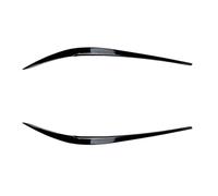 Car Headlight Eyebrows For BMW 3 Series G20 | 320i 325i 330i 2019 ABS Material Car Accessories 2Pc Headlight Lamp Eyebrows Cover Trim Stickers(Piano black)