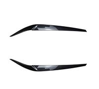 Car Headlight Eyebrows For BMW 5 Series G30 G31 M5 520 525 530 540 2017-2021 2pcs ABS Glossy Evil Headlight Eyelids Eyebrows3D Stickers Accessories Headlamp Eyebrow