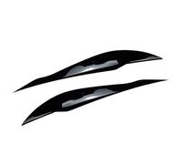 Car Headlight Eyebrows For BMW F30 F31 3-Series 2013 2014 2015 2016 2017 2018 Car Headlight Eye Lid Eyebrow Cover Trim Decoration 2Pcs(Glossy Black)