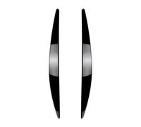 Car Headlight Eyebrows For Skoda For Octavia MK3 2015 2016 2017 Car Front Headlight Eyebrow Eyelid Cover Accessories Gloss Black Carbon Fiber Look 1Pair(Gloss Black)