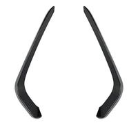 Car Headlight Eyebrows For VW For Passat B8 2016-2019 Front Bumper Spoiler Lip Blade Lower Grille Fog Lamp Light Car Sticker Gloss Black(Carbon Look)