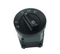 Car Headlight Fog Light Control Switch Knob 3B0941531 Compatible With VW For Passat B5 B5.5 For Golf For Jetta Headlamp Switch(NO Chrome)