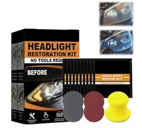 Car Headlight Lens Restoration Kit, Headlight Cleaner Wipes, Polish Headlights Lens Restore Cleaner, Use on Plastic Lenses, Headlights, Taillight (1)