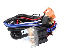 Car Headlight Power Upgrade Harness With Dual Voltage Support And High Temp Socket For 12v 24v Truck Lighting System Improvement Black(Brightener)