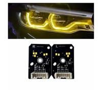 Car Headlight Red Blue Yellow DRL LED Boards Set For BMW G30 G38 F90 M5 G31 G32 GT 18 19-20 US EU Spec Adaptive LED Onwards Daytime Headlight Headlights(Yellow Lemon)