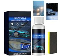 Car Headlight Repair Fluid,Headlight Restorer Cleaner Scratch Remover,Headlight Polish Cleaner Liquid for Cars Bikes Motorcycles,Headlight Restoration Kit,Headlamp Restoration Kit,Car Trim Restorer