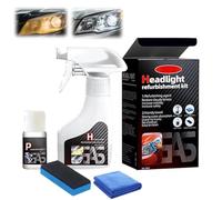Car Headlight Restoration Kit, Automotive Head Light Restoration Fluid Kit, Restores Clarity, Removes Yellowing & Oxidation, Waterproof Gloss Finish, for All Vehicle Types (1)