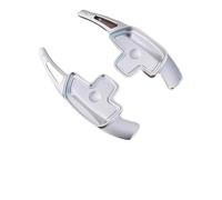 Car Headlight shell Aluminum Alloy Steering Wheel Shift Paddle For Benz For A For B For C For E For CLA For CLS For GLC For GLE Vito Paddle Shifters(White)