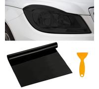Car Headlight Tint Film 30x120cm,Waterproof UV Resistant Vinyl Headlight Tint,Smoke Tint Universal Fit for Headlights, Rear Lights & Fog Lights (Black)