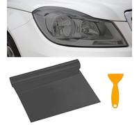 Car Headlight Tint Film 30x120cm,Waterproof UV Resistant Vinyl Headlight Tint,Smoke Tint Universal Fit for Headlights, Rear Lights & Fog Lights (LightBlack)