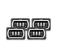 Car Headlights 4X6inch Square LED Headlight DRL LED Driving Light For American For Motors For Concord For Spirit 79-83 For Offroad Trucks Rectangular Light 12V Car Head Lamp(4pc LED Headlight)