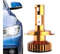 Car Headlights, LED H4 Headlight Bulb, High Performance Headlamp Set, Automotive Accessory Pack, Vehicle Lighting Gadget with Easy Install, Illumination Tool for Automotive Vehicles Car Modification