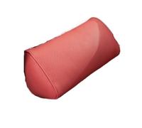 Car Headrest And Lumbar Set Leather Auto Neck Pillow Car Waist Support Pillow Seat Accessories Removable Cover(Red Waist)