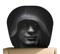 Car Headrest Case Halloween, Elastic Protector with Decorative Figure, Vehicle Accessories with Robust Application, 10.2 Inch Category Exterior, Solution for SUV Saloon Road Trip Commuter Use