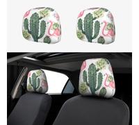 Car Headrest Cover 2 Pcs - High-grade Polyester Throw Pillow Protector