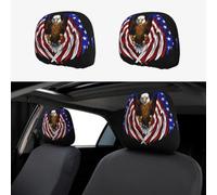 Car Headrest Cover 2 Pcs Well-crafted Auto Seat Throw Pillows Protects