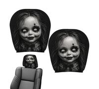 Car Headrest Cover, 2 Pieces Car Seat Protector Design | 10.2 X 11 in Car Headrest Cover For Halloween Decoration Vehicle Sedan Truck Suv Van Interior