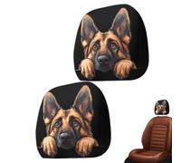 Car Headrest Cover 2 Pieces Universal Car Accessories Washable | Car Headrest Covers Extendable for Women Men Vans Camper Van Sedan SUV Pick-up