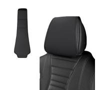 Car Headrest Cover for Benz GLS 2020-2023, Head Rest Protector Leather Front Seat Decoration Cover Car Accessories,Black