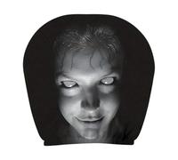 Car Headrest Cover - Polyester Headrest Protector in Dark Style | Headrest Cover with Mysterious Figure Pattern | Headrest Cover for Front Seats | For Daily Way To Arbei