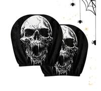 Car Headrest Cover Set of 2 Haunted Funny Scary Halloween Covers