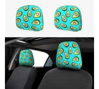 Car Headrest Covers 2 Pack - High-grade Polyester Throw Pillows Protects