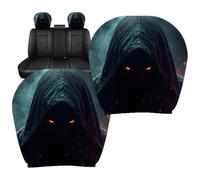 Car Headrest Covers 2 Piece Haunted Face Machine Washable