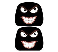 Car Headrest Covers, 2 Pieces Fun Headrest Covers for Seats, Interior Accessories Automotive Comfort | For Road Trip Daily Truck SUV Camper