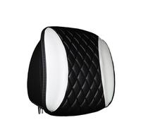 Car Headrest Covers 3pc PU Leather Embroidered Car Headrest And Interior Can Be Separated From The Seat Available(WHITE)