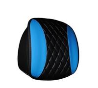 Car Headrest Covers 3pc PU Leather Embroidered Car Headrest And Interior Can Be Separated From The Seat Available(Blue)