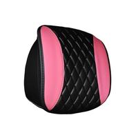 Car Headrest Covers 3pc PU Leather Embroidered Car Headrest And Interior Can Be Separated From The Seat Available(Pink)