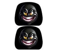 Car Headrest Covers - 9.84 Inch PCS Funny Cartoon Car Seat Headgear | Stretch Carş Headrest Protector for Vehicle Truck RV SUV Travel Vacation Long Car Trip