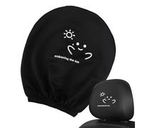 Car Headrest Covers - Dustproof Washable Seat Protector, Soft Synthetic Fiber Cushion Guard, Colorful Interior Accessory, Square Fit Design | Daily Driving Comfort Interior Protection Use