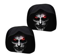 Car Headrest Covers - Pack of 2 Decorative Creative Funny Protectors - Headrest Protective Cover for Car - For Vehicle Seats Interior Accessories Headdress and Decoration