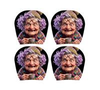 Car Headrest Decor Cover Set, A | Humorous Portrait Artwork, Easy Slip-on Change for Casual Travel Themes