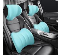 Car Headrest Lumbar Support Pillow For Hyundai ioniq 2017-2020, Seat Head Rest Neck Protection Cushion Soft Breathable Travel Comfort Accessories,C/Blue