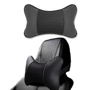 Car Headrest Neck Pillow for Car, Headrest for Car Seat, Car Cushion Made of Leather and Memory Foam, Travel Pillow for Neck Support, Protection of the Cervical Spine, 1 Piece