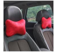 Car Headrest Pillow for Audi Q7 4L SUV 2005-2009 2010 2011 2012 2013 2014 2015, Softness Car Headrest Pillow, 100% Memory Foam, E red
